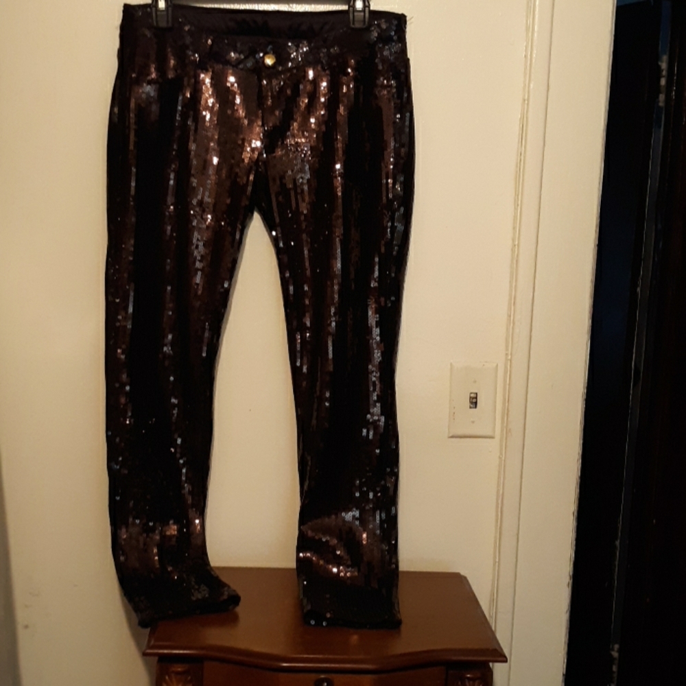 Jean sequin pants